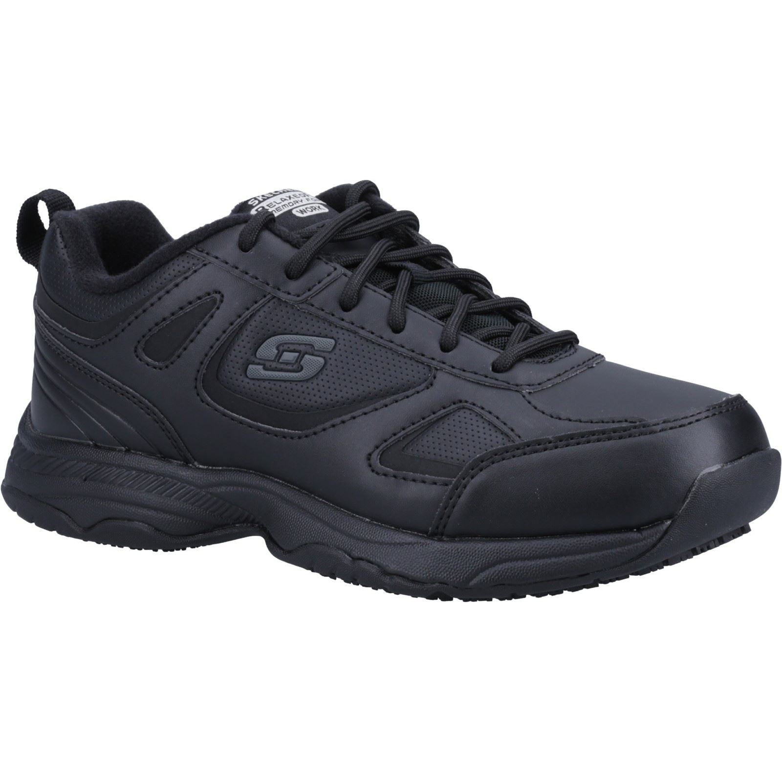 Skechers (GAR77200) Women's Work Relaxed Fit: Dighton - Bricelyn SR Safety Shoe in Black 3 to 9