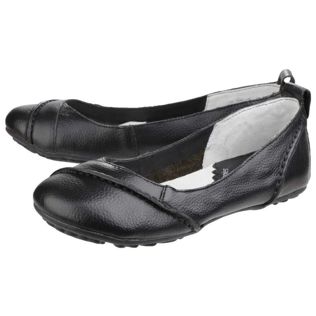 Hush Puppies Janessa Slip On Ladies Shoes in Black