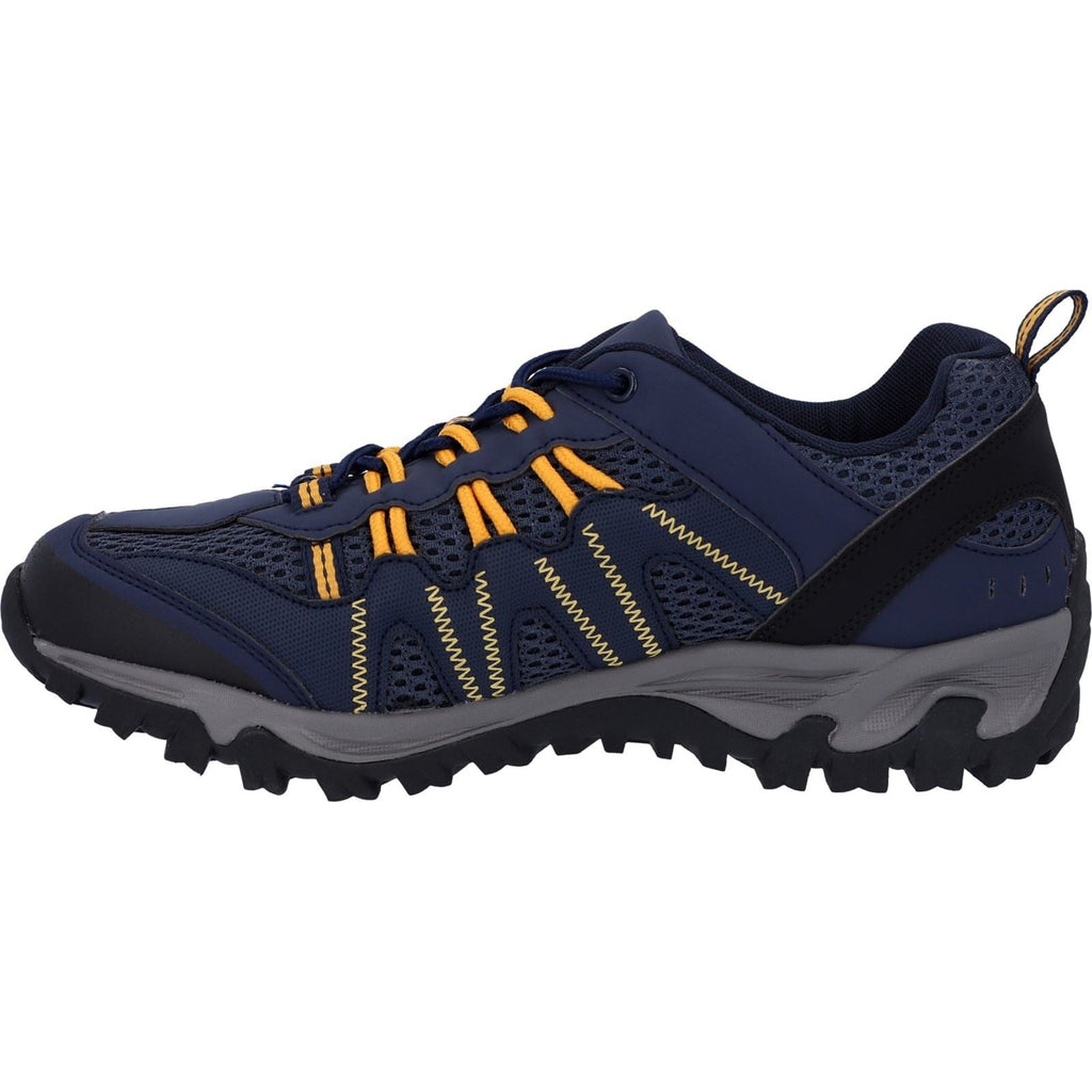 Hi-Tec Men's Jaguar Low Rise Hiking Boots in Navy/Yellow 6 to 13