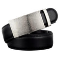 QHA Mens 35mm Ratchet Leather Belt, Antique Solid Automatic Buckle Q69