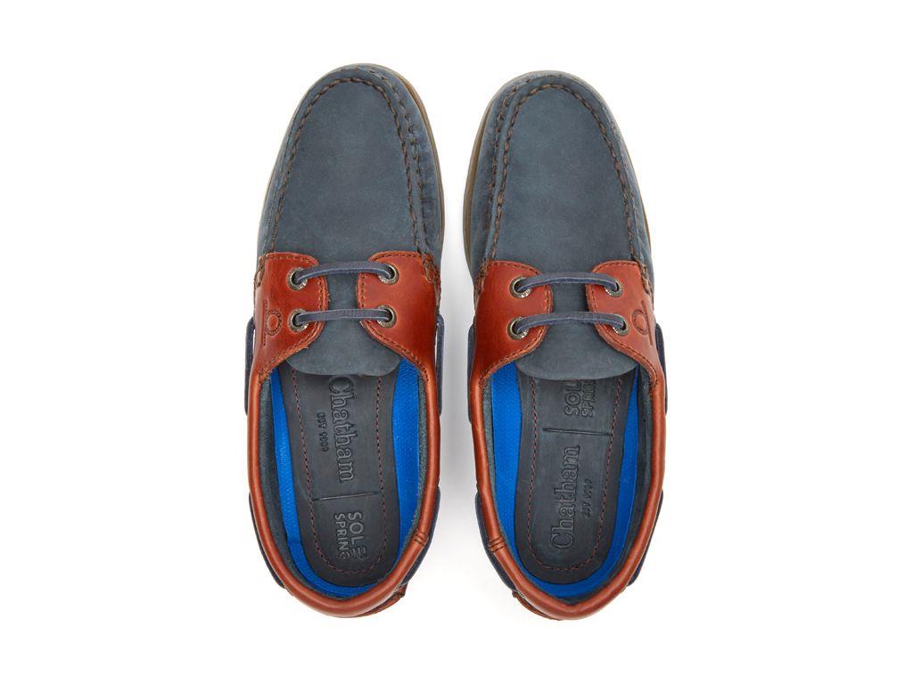Chatham Mens Bermuda II G2 Navy/Seahorse Boat Shoes