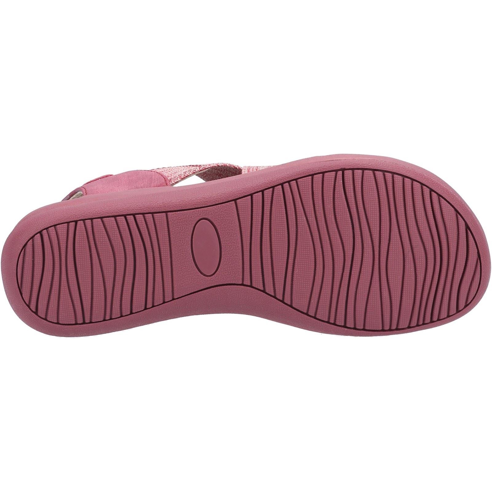 Hush Puppies Sophia Elastic Cross Strap Ladies in Red