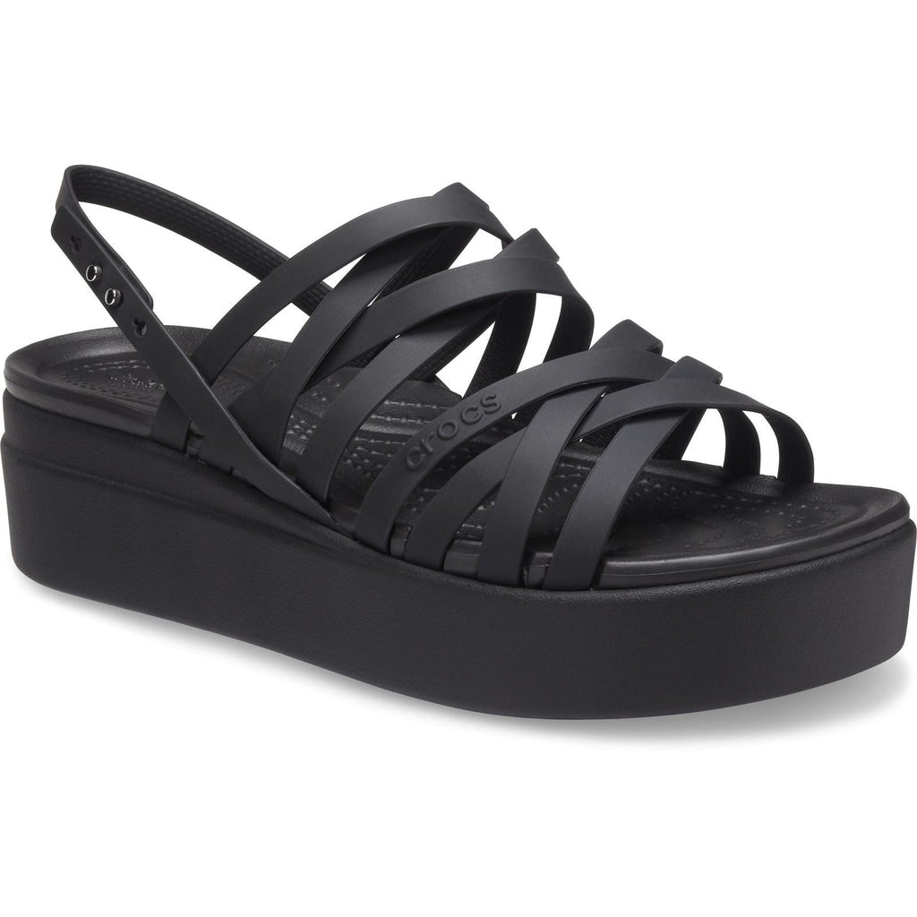 Crocs Women's Brooklyn Low Strappy Wedge Sandals in 2 Colours, Sizes 4 to 9