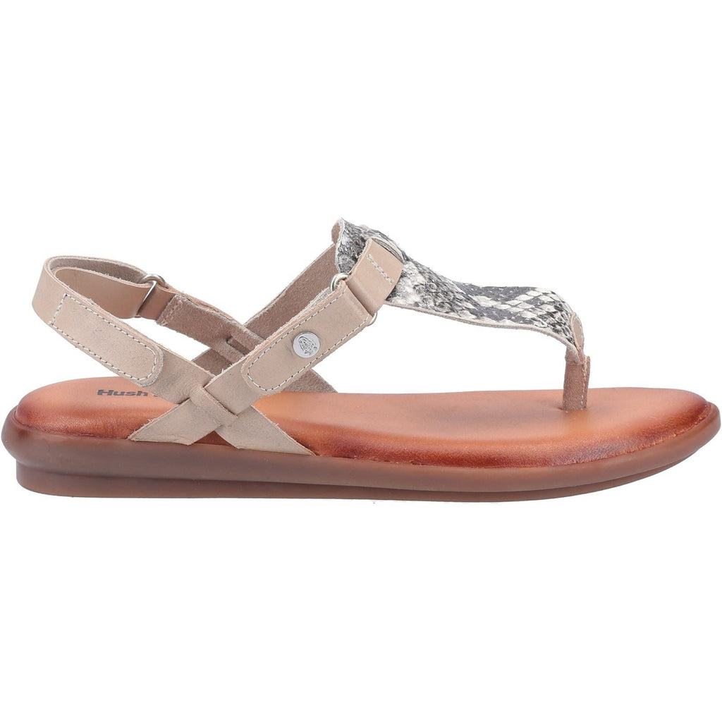 Hush Puppies Norah Sandal Toe Post Ladies Summer in Python