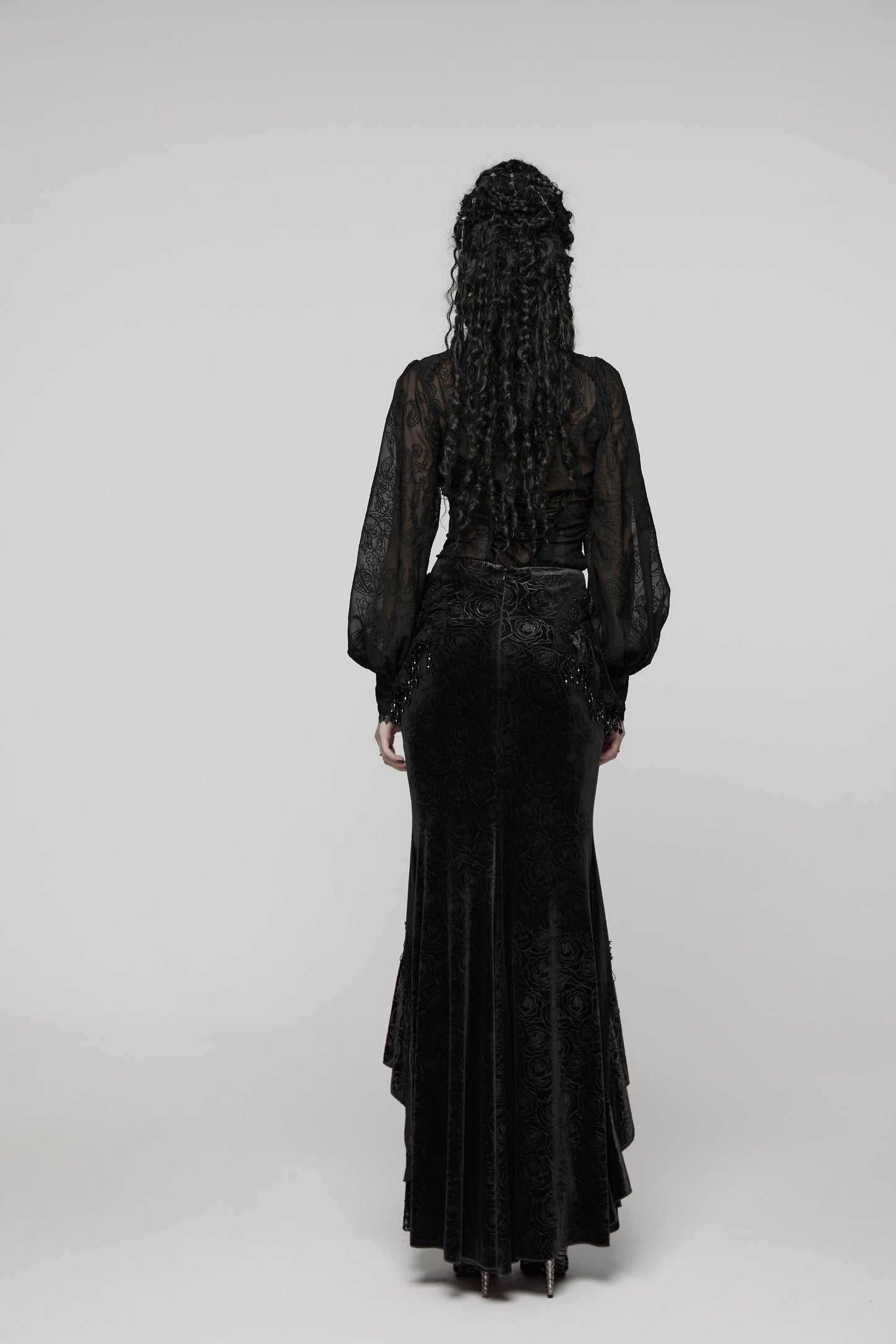 Punk Rave Goth Gorgeous Fishtail Skirt