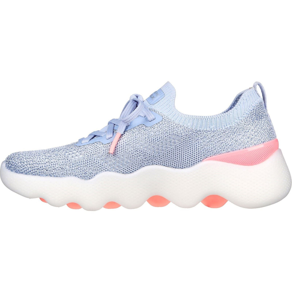 Skechers (GAR124905) Women's GO WALK Massage Fit - Upsurge Trainer in Grey/Pink 3 to 8