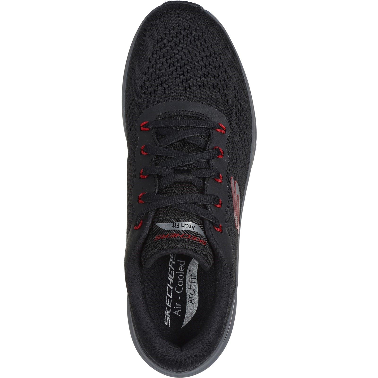 Skechers Men Trainers - Arch Fit 2.0 in Black/Red, 6-12 - GAR232700