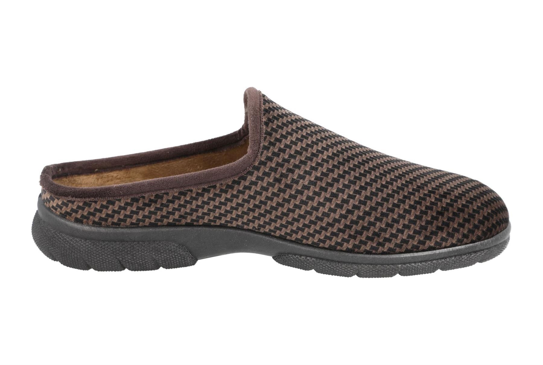DB Shoes Men's 6V Fit Slip-On Stylish Mule in Brown, Sizes 6 to 12