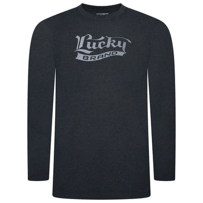 Lucky Brand Mens Pyjama Set Crew Neck Flannel Pants Cotton Lounge Sleepwear - QHA UK
