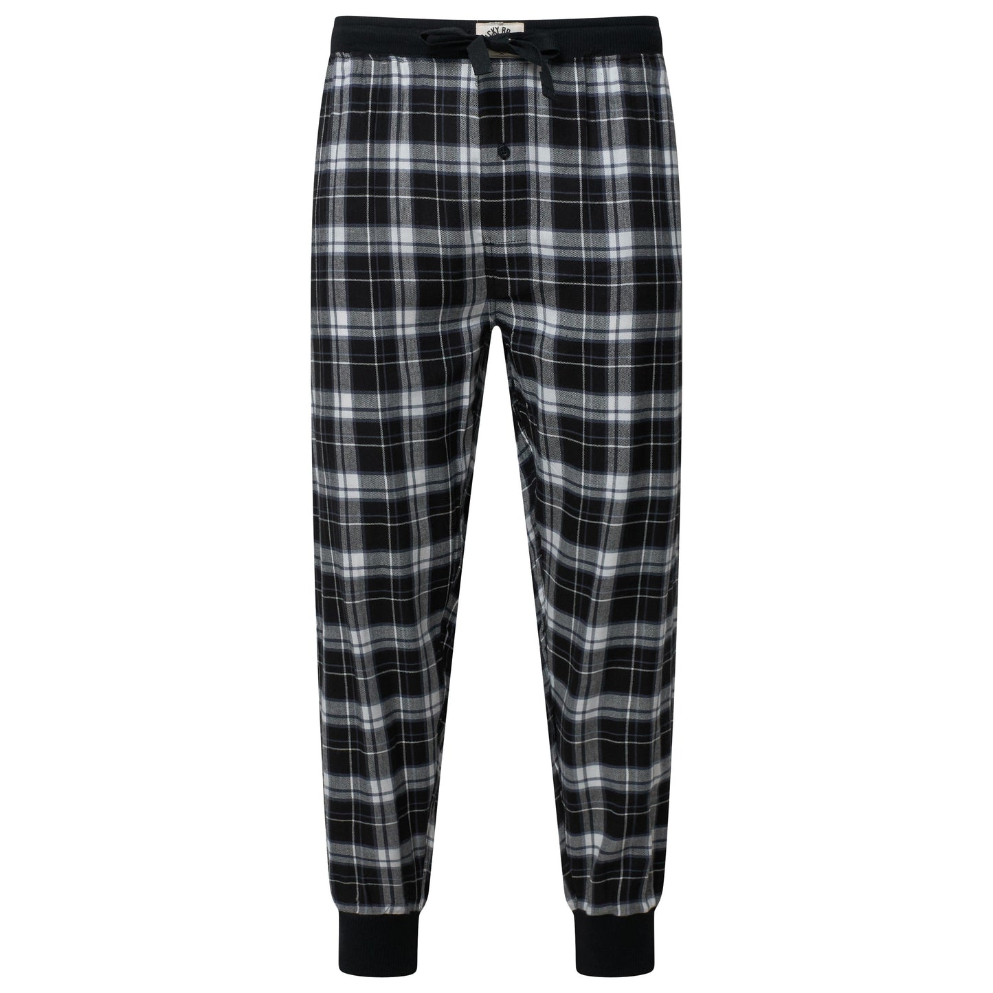 Lucky Brand Mens Pyjama Set Crew Neck Flannel Pants Cotton Lounge Sleepwear - QHA UK