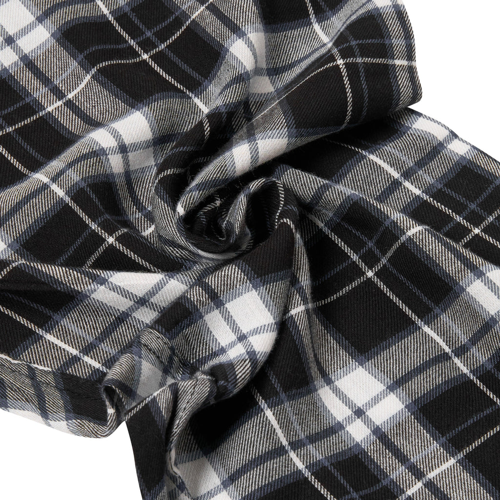 Lucky Brand Mens Pyjama Set Crew Neck Flannel Pants Cotton Lounge Sleepwear