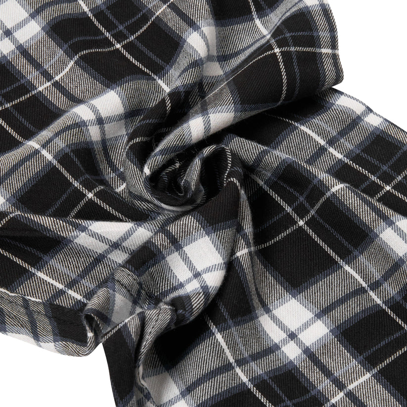 Lucky Brand Mens Pyjama Set Crew Neck Flannel Pants Cotton Lounge Sleepwear - QHA UK