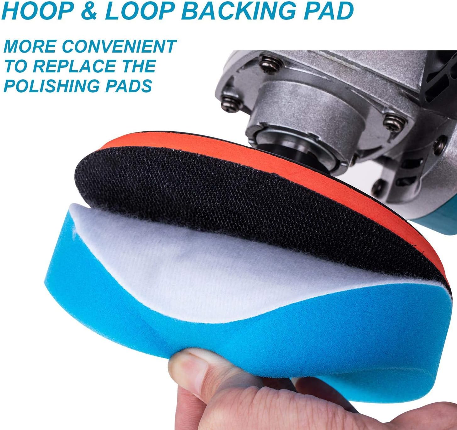 Car Polisher 1200W with 150mm 180mm Pads 20PCS Sponge Set Tool Bag KATSU