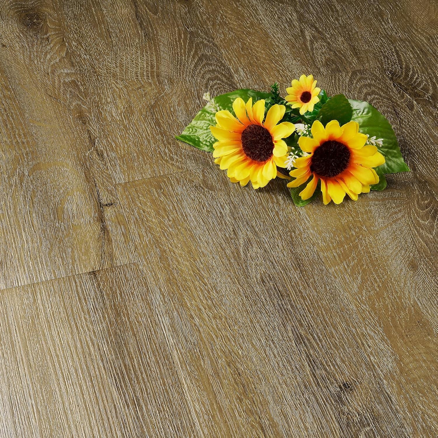 Peel and Stick Floor Tiles 90x15cm Wood Effect Vinyl Planks FunStick