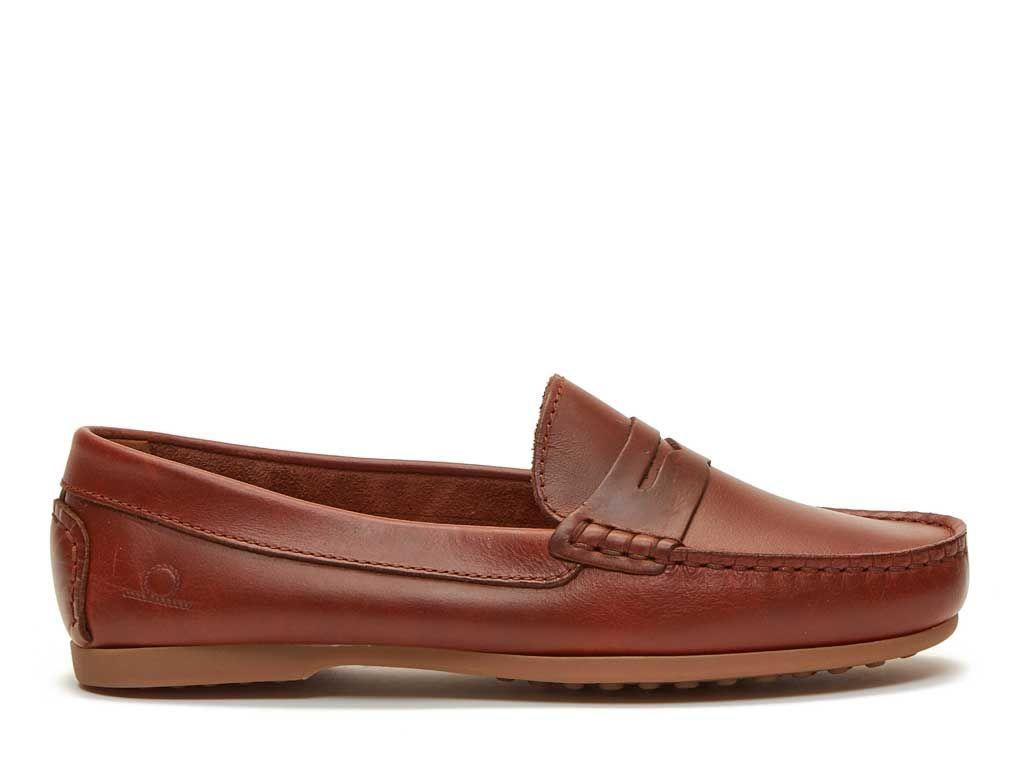 Chatham Mens Timor-Dark Tan Driving Moccasins