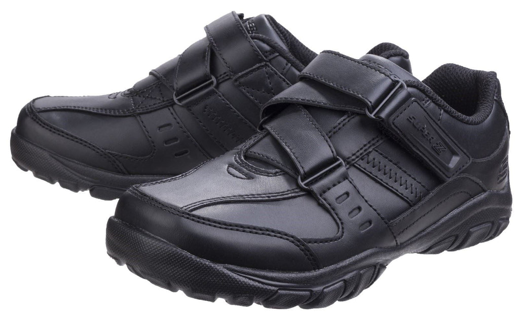 Skechers Grambler Zeem School Shoe Boys BTS in Black