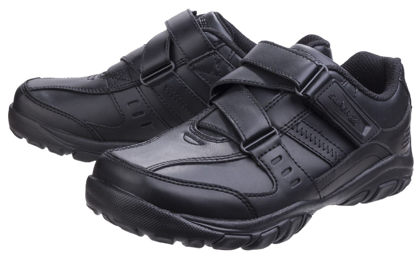 Skechers Grambler Zeem School Shoe Boys BTS in Black