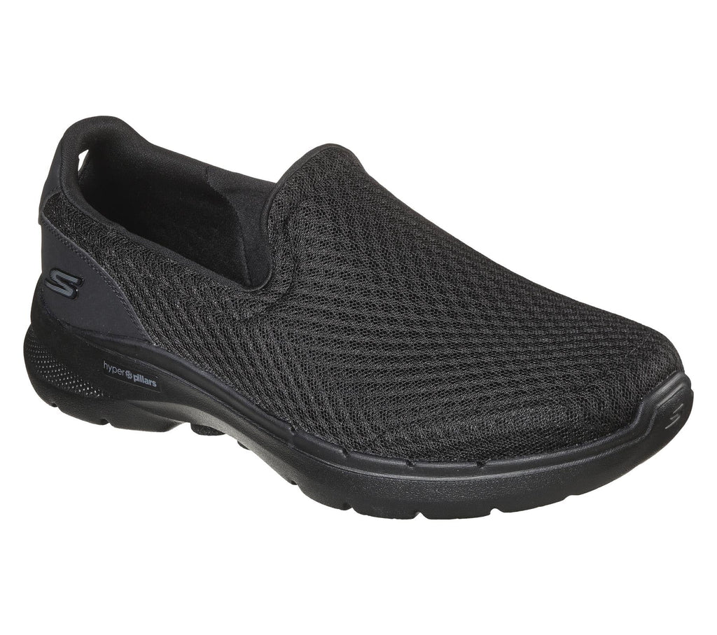 Skechers Men's Go Walk 6 - Motley Sneaker Shoes in Black in Size UK 6 to UK 15