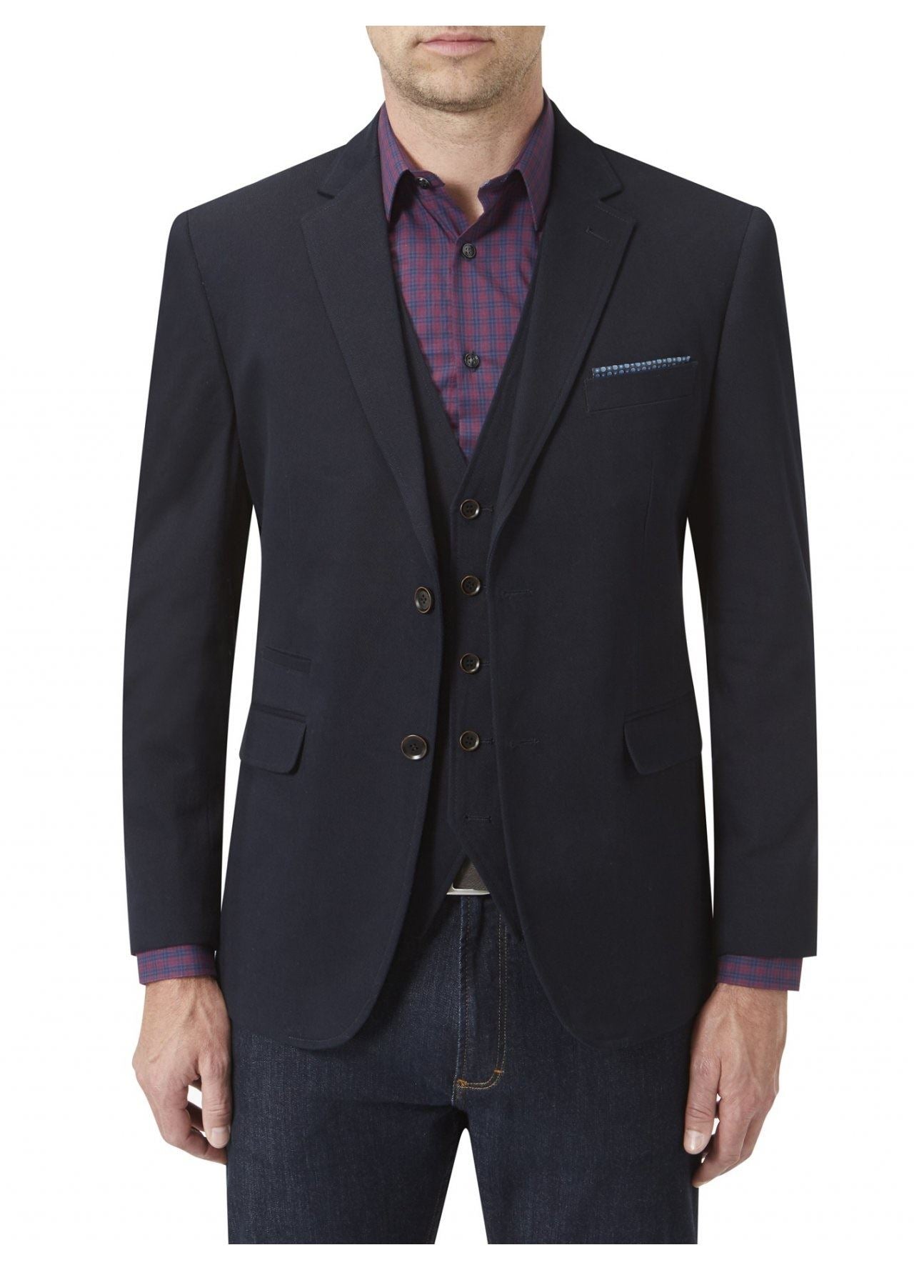 Skopes Tailored Fit Heritage Collection Sports Jacket (Berwick) in Navy 42 - 62