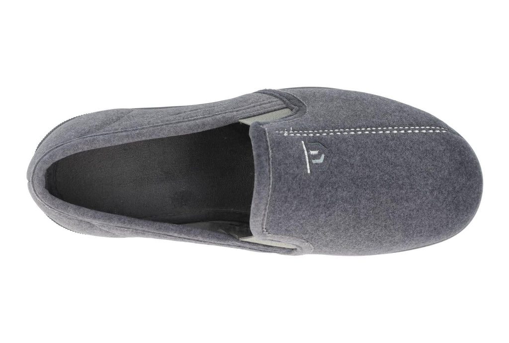 DB Shoes Men's 2V Fit Classic Loafer Shoes in Grey, Sizes 6 to 12