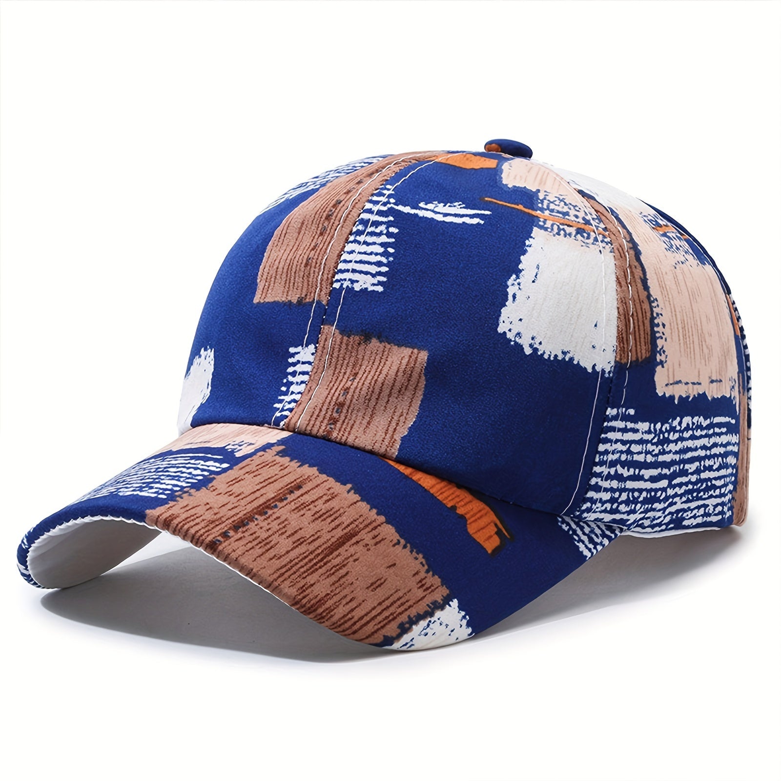 Color Block Graffiti Trendy Printed Unisex Baseball Cap