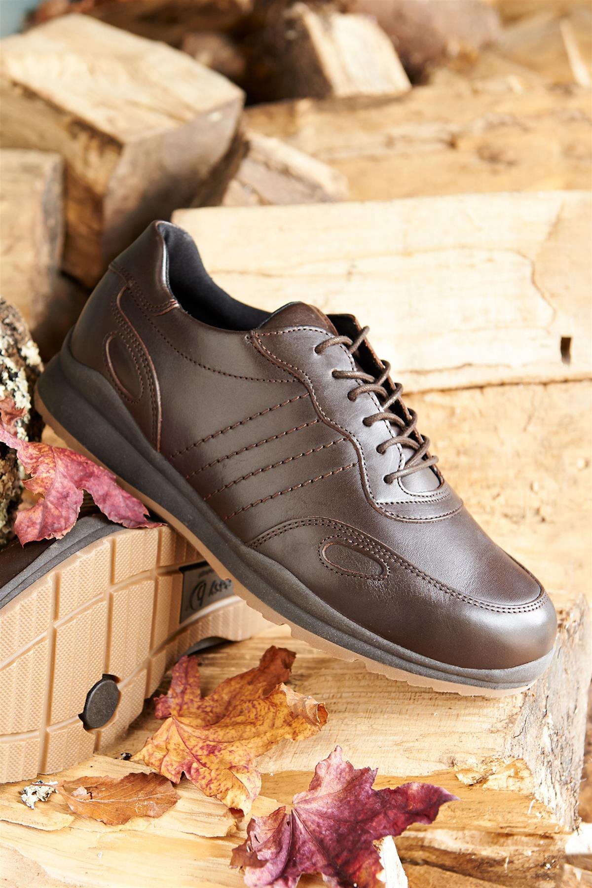 Men'S Casual Shoes (Seb)6V Wide Fit By Db Shoes in Dark Brown