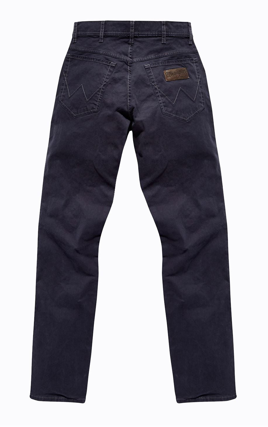 Wrangler Mens Texas Stretch Navy Soft Cotton Chino Trousers