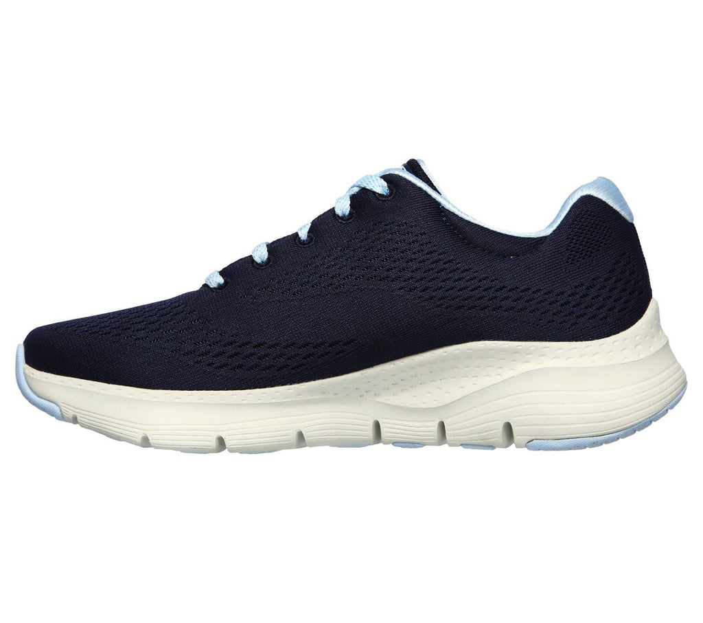 Skechers Arch Fit Sunny Outlook Sports Shoe Ladies Sports in Navy/Light Blue