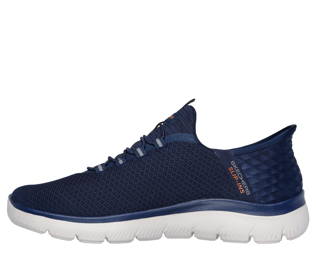 Skechers Slip On Sneaker Shoe For Men Summits High Range Mesh Slip-Ins in Navy, 5.5-14