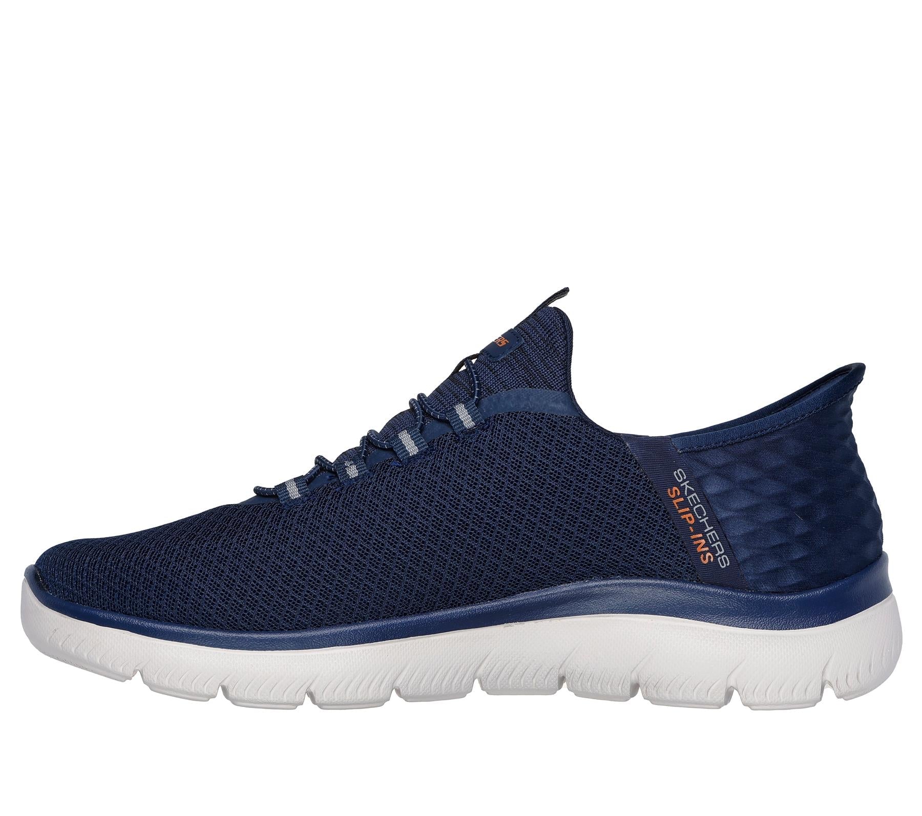 Skechers Slip On Sneaker Shoe For Men Summits High Range Mesh Slip-Ins in Navy, 5.5-14