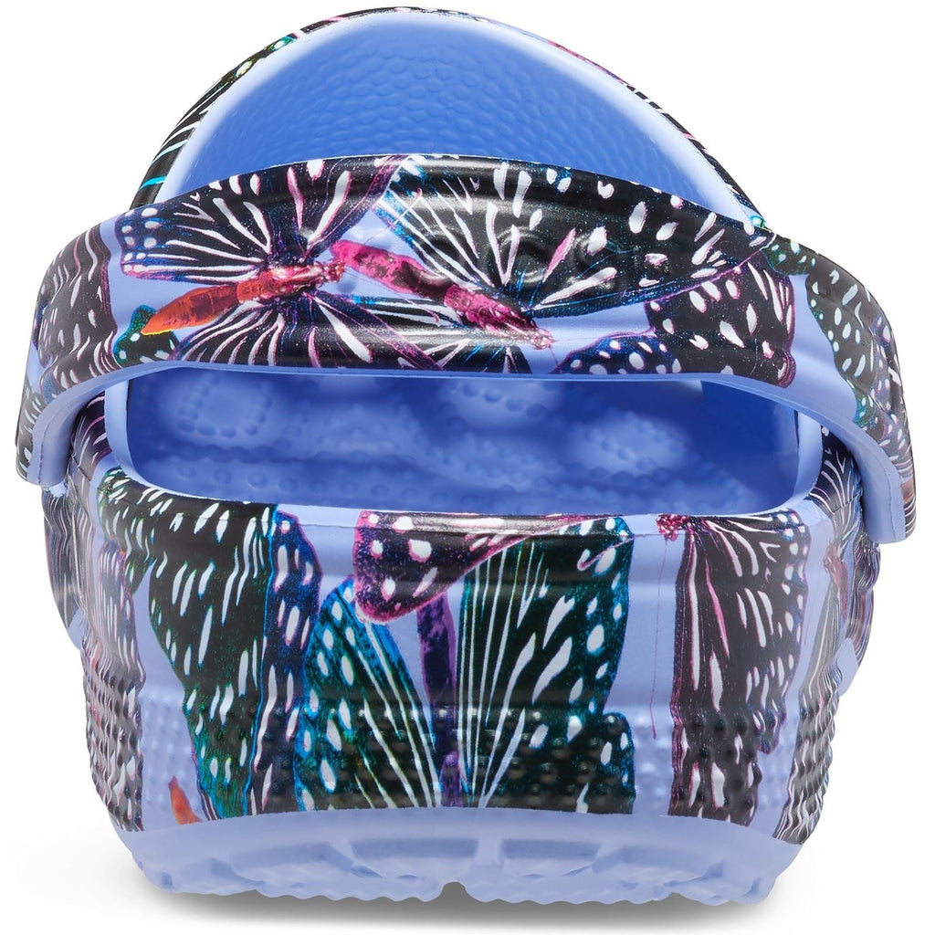 Crocs Unisex's Adult Classic Butterfly Clog in Moon Jelly/Multi 4 to 8
