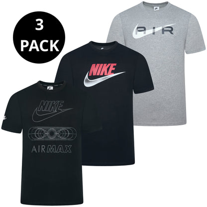 Nike Men's Graphic Print T-Shirt | Black, Grey & Multi