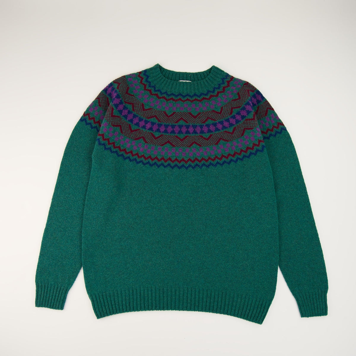 Men’s Soho Fair Isle Jumper | Classic British Knitwear | Seamless Yoke Design | Premium Wool Sweater Inspired by Royal Family Style | Heritage Pattern Pullover for Winter