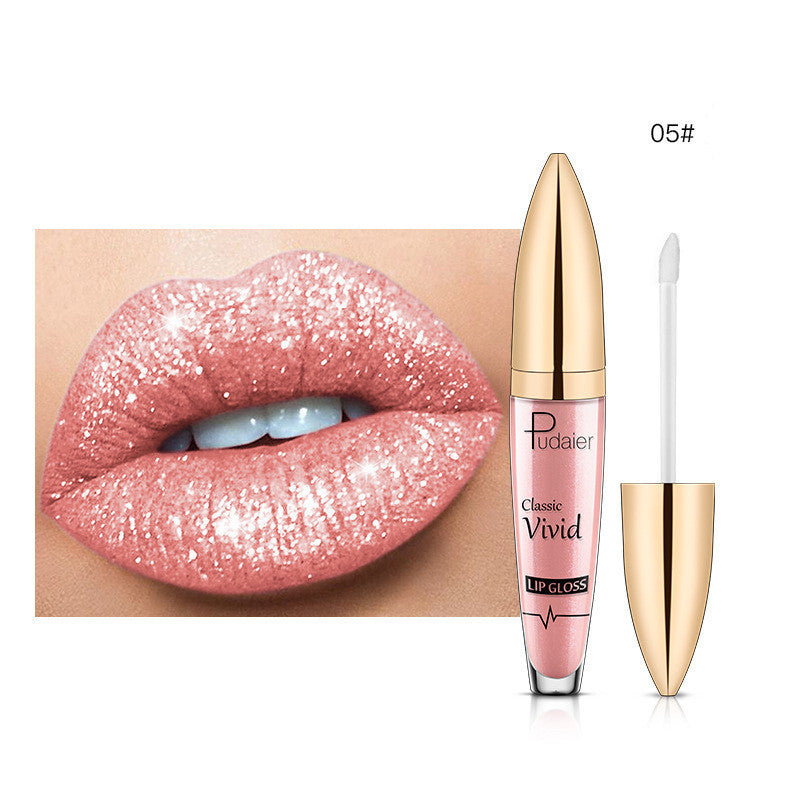Pudaier Glitter Flip Matte Shimmer Lip Gloss