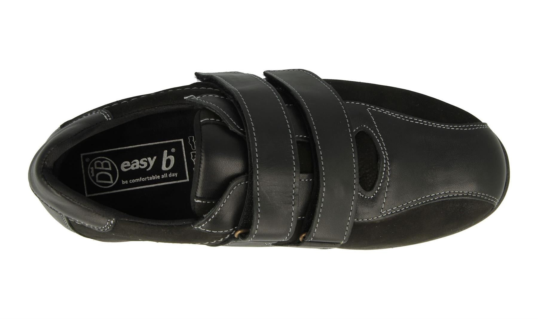 Men'S Casual Shoes (Stephen)6V Wide Fit By Db Shoes in Black
