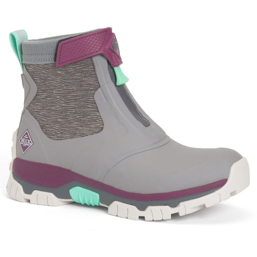Muck Boots Women's Apex Mid Zip Wellington in Grey 1 to 8