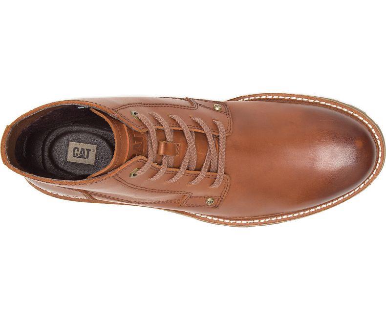 CAT Mens Wide Fit Water Proof Full Grain Impermeable Leather Boots (Wayward)