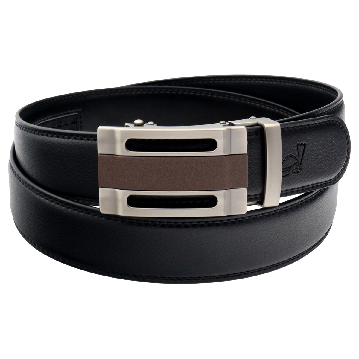 Ceinture à cliquet en cuir QHA pour homme, boucle automatique, largeur 35 mm, Q33