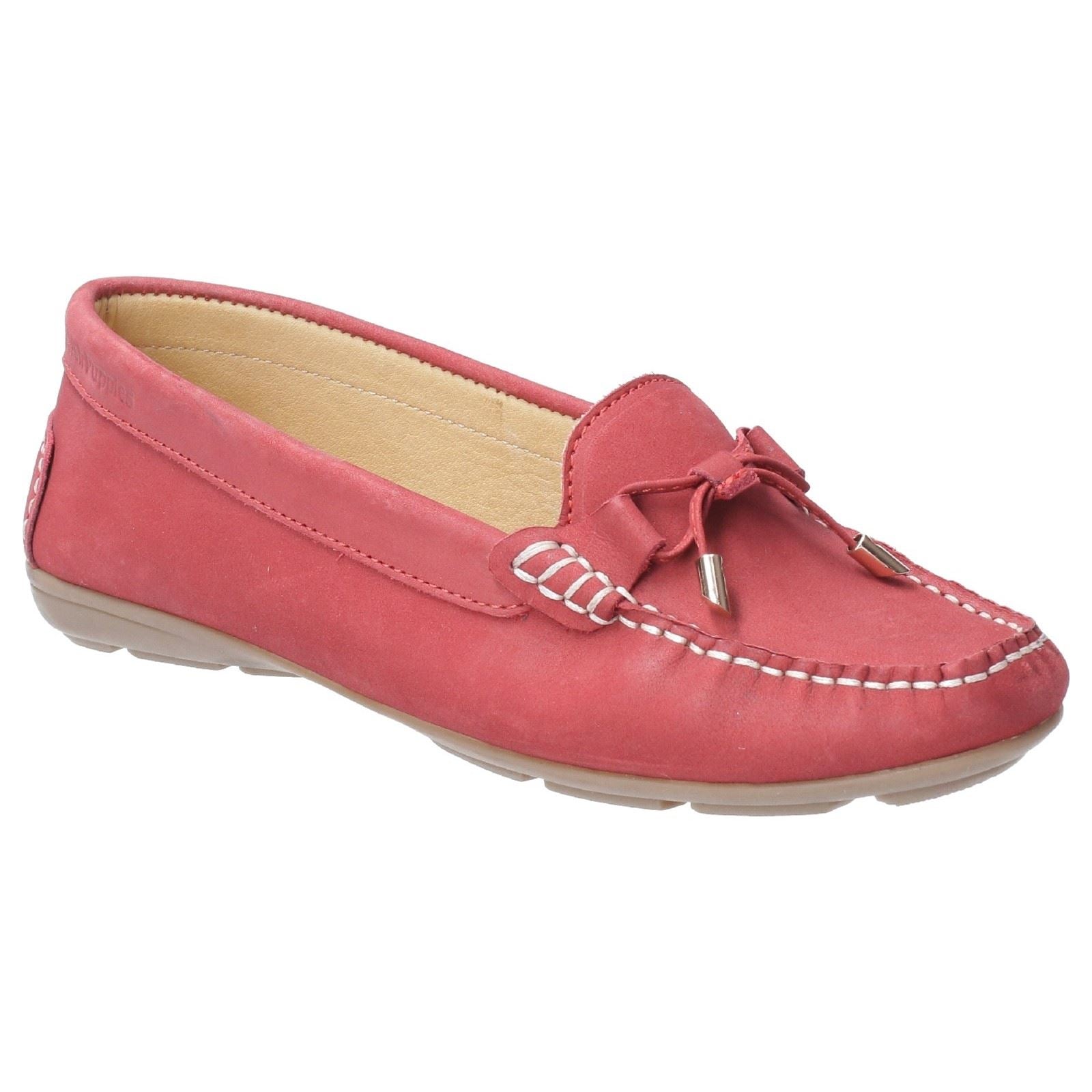 Hush Puppies Maggie Slip On Toggle Ladies Shoes in Red