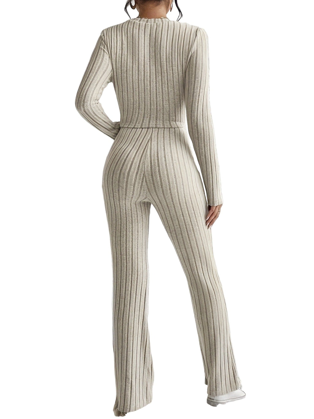 Short Top And Slim Fit Pants Set