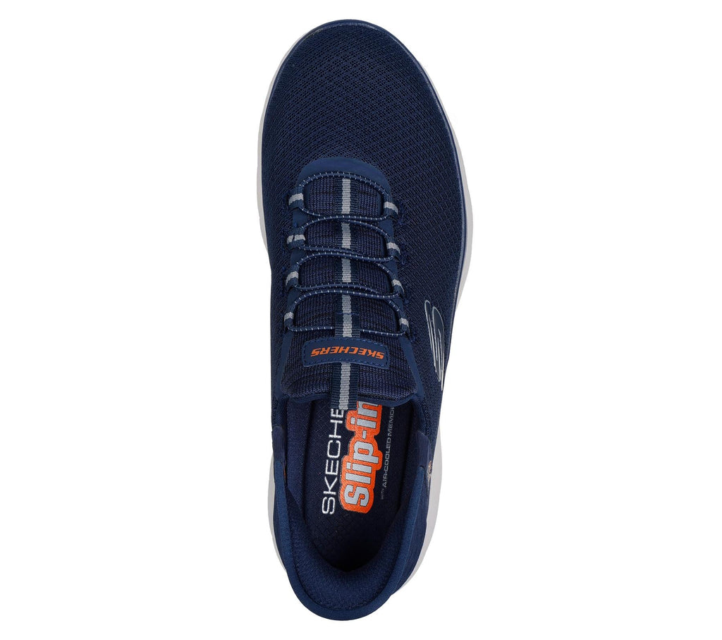 Skechers Slip On Sneaker Shoe For Men Summits High Range Mesh Slip-Ins in Navy, 5.5-14