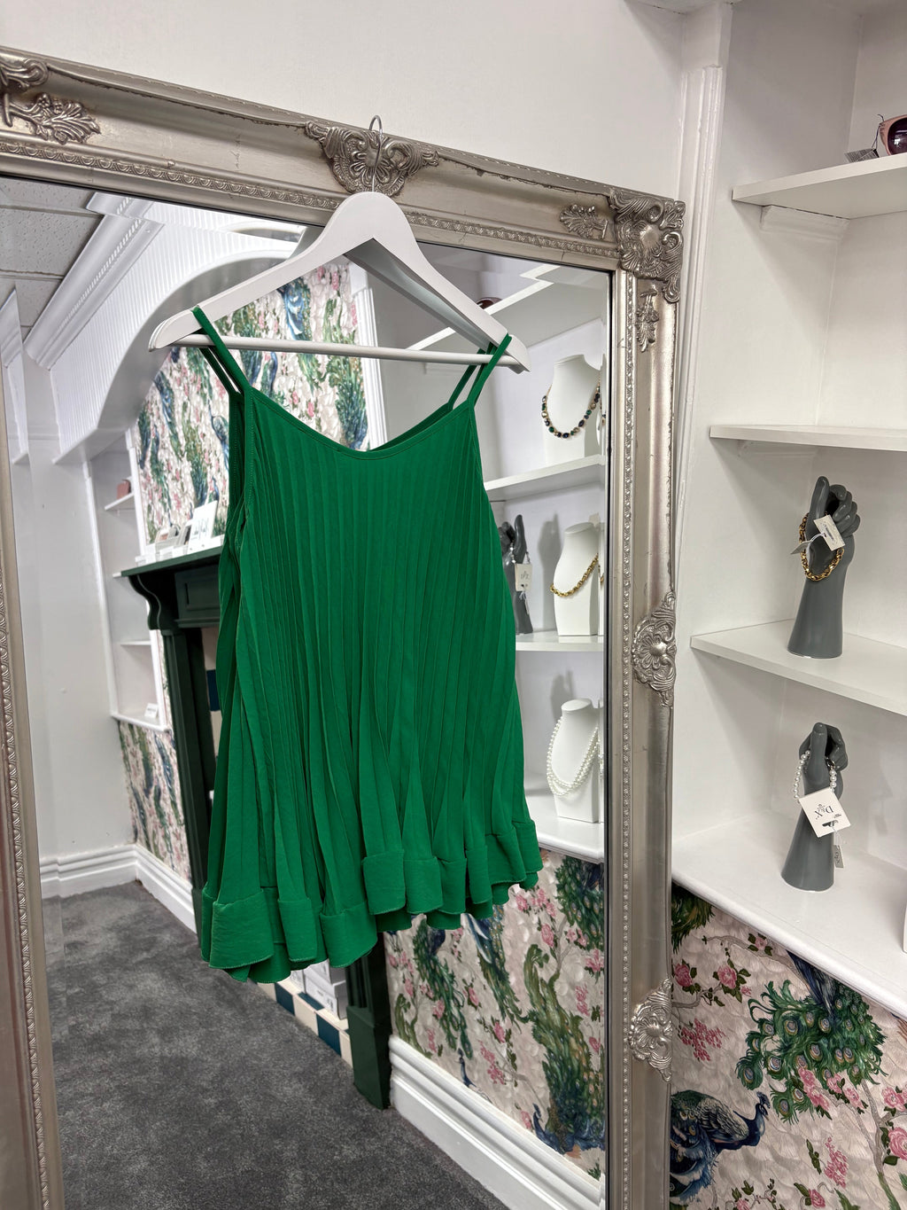 Luxtyle Pleated Co-ord Set | Top & Wide Leg Trousers | One Size 8-18