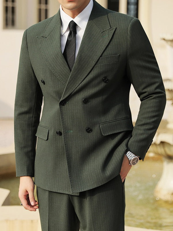Men’s Double Breasted Thick Suit