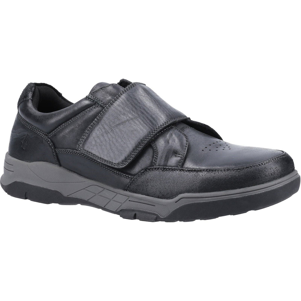 Hush Puppies Fabian Touch Fastenings Touch Fastening Mens Shoes in Black