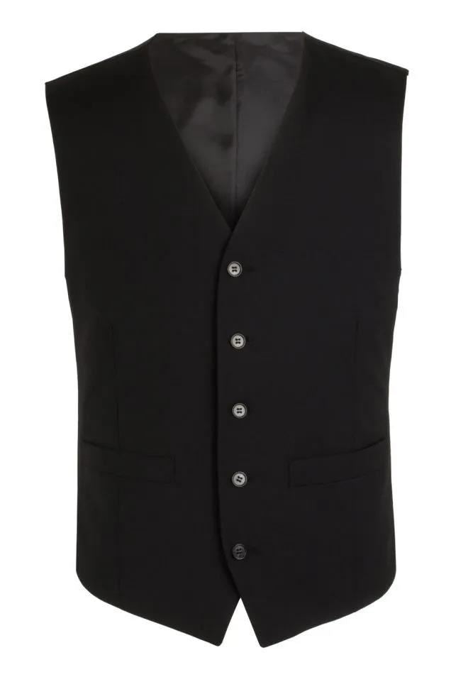 Scott Men's Classic Fit Formal Waist Coat (17127) in Black, 34 to 60 Long & Regular