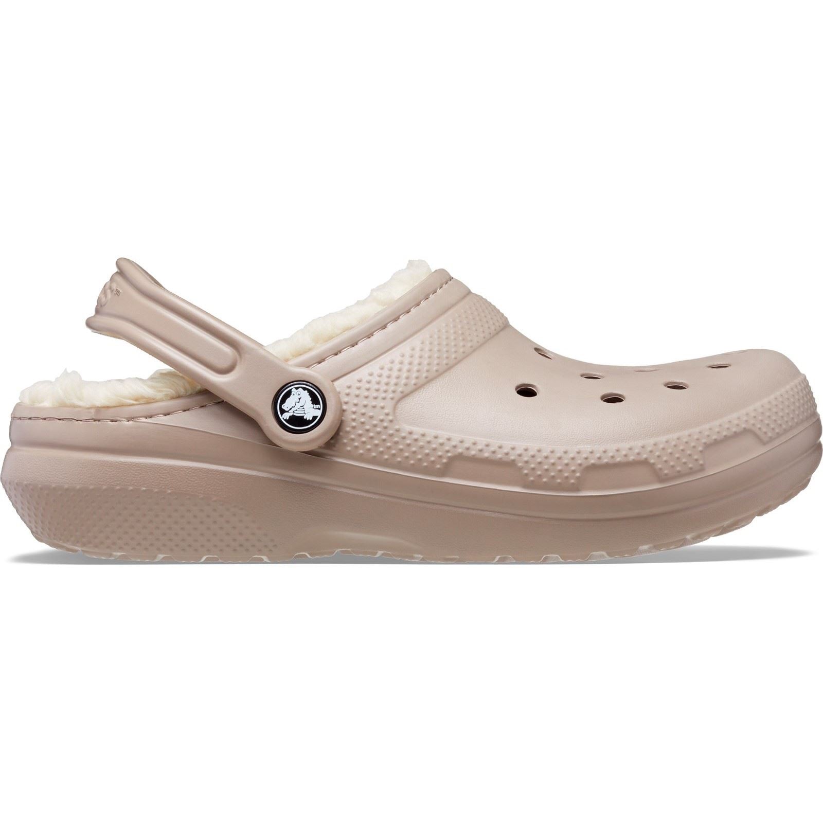 Crocs Unisex's Adult Classic Lined Clog in Mushroom/Bone 4 to 12