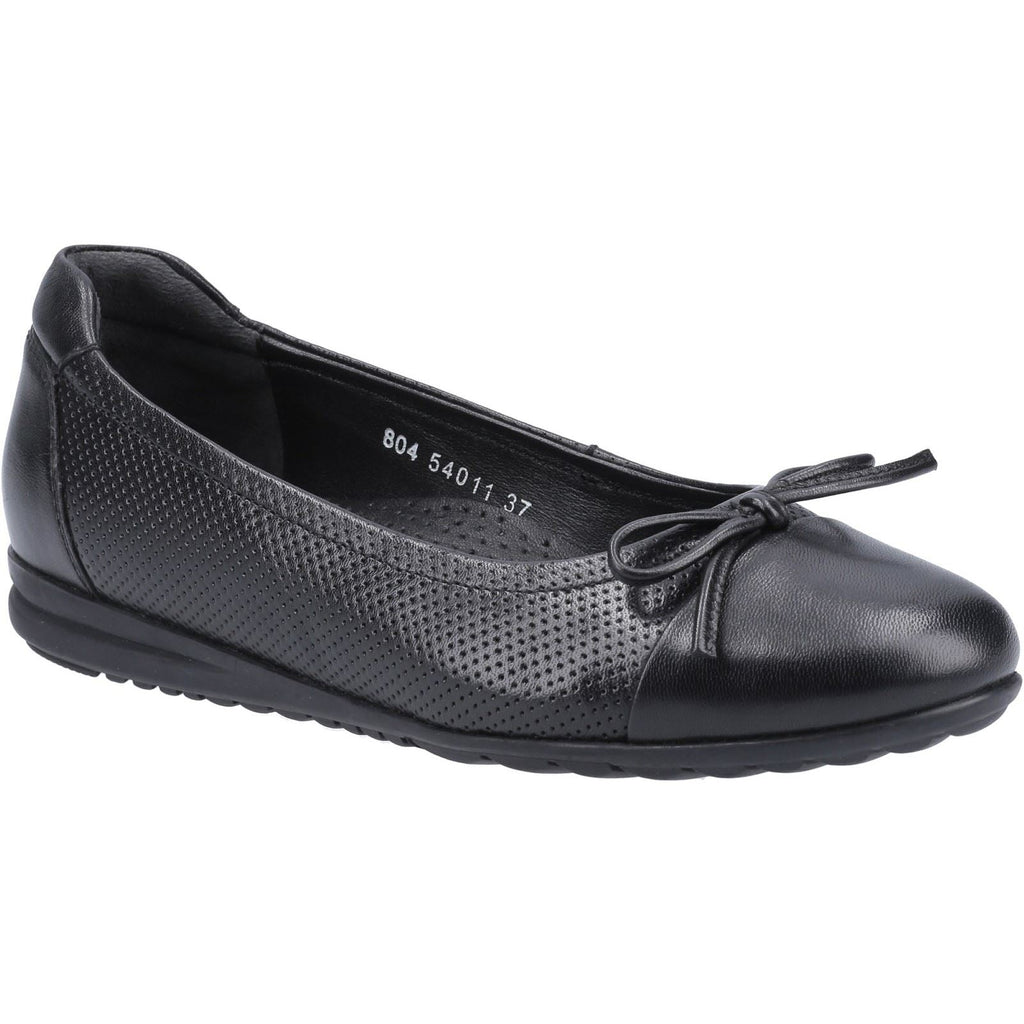 Hush Puppies Jolene Slip Ons Ladies Shoes in Black