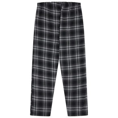 Kruxader Men's Pyjama Set Black Check Cotton Long Sleeve S–4XL