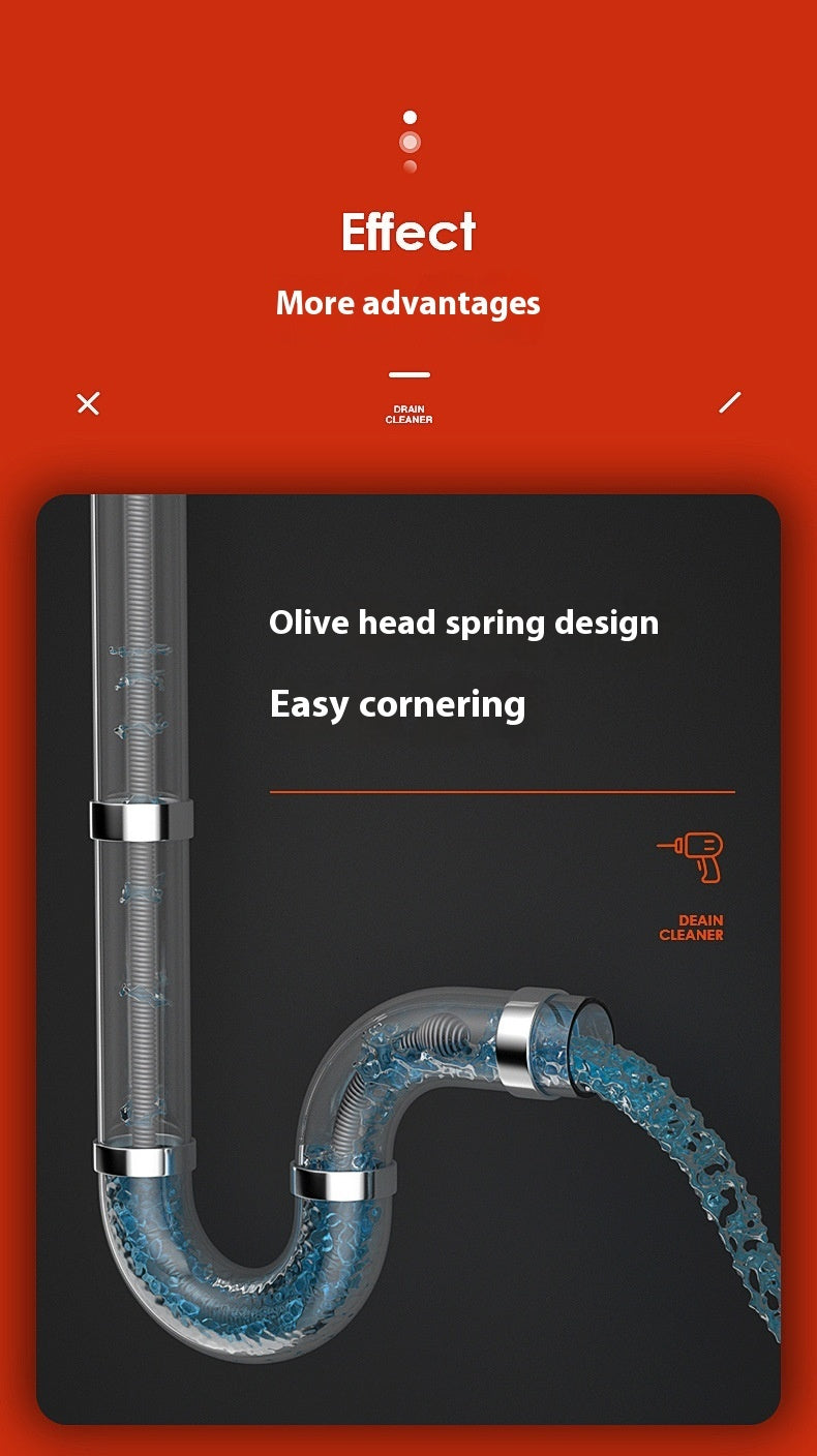 Pipe Drainage Facility Toilet Kitchen Sewer Dredging Tool