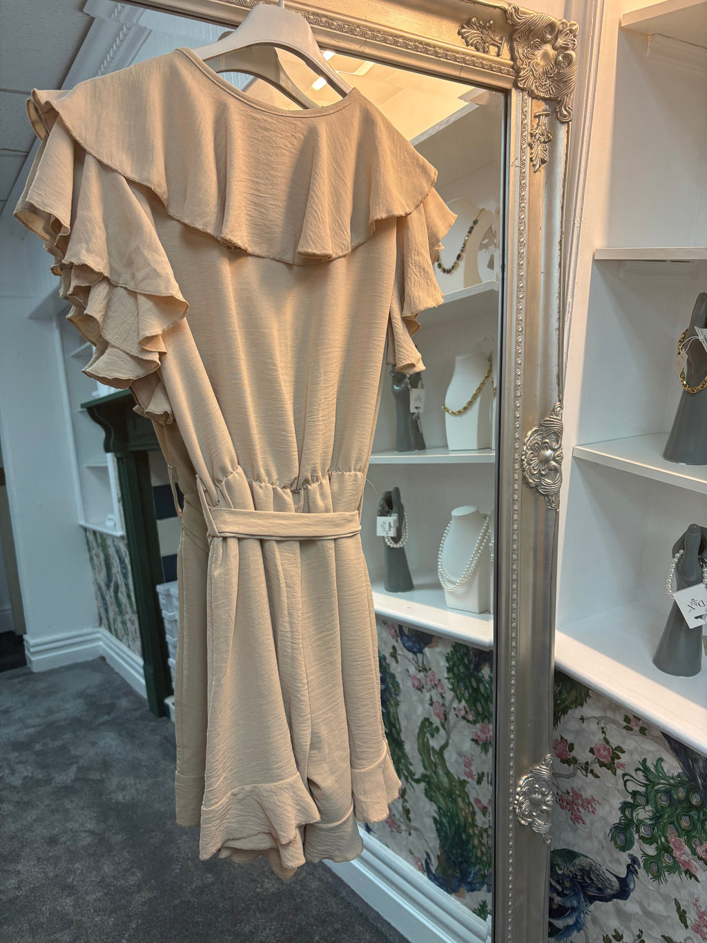 Frill Sleeve Playsuit – One Size Fits UK 8–14